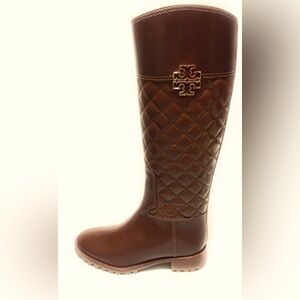 NWT RARE luxury minimalist authentic Tory Burch Melinda Quilted Riding Boots